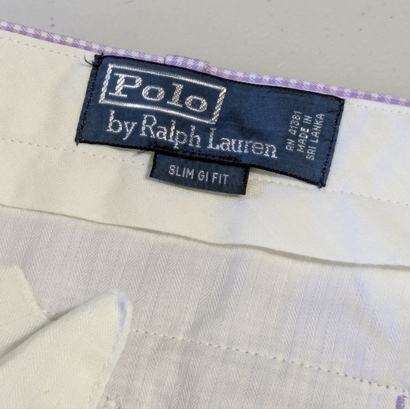 Polo Purple Gingham Checkered Shorts Slim GI Fit, 38 Ralph Lauren - Picture 4 of 12